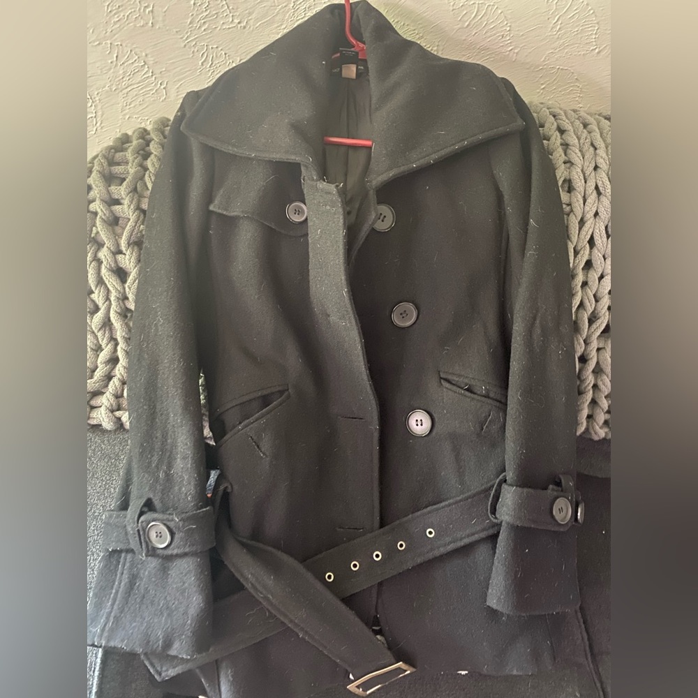 Black Womans Trench Coat